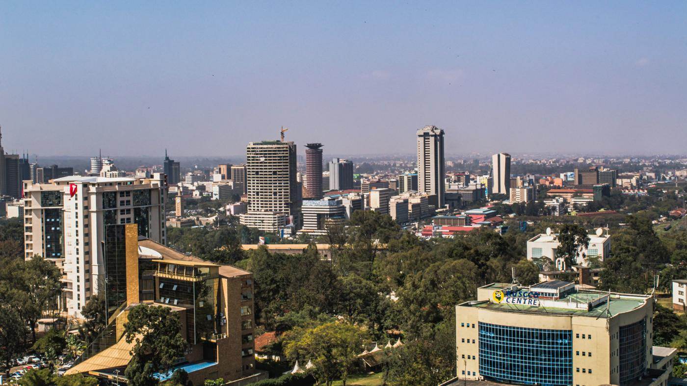 Nairobi financial district skyline