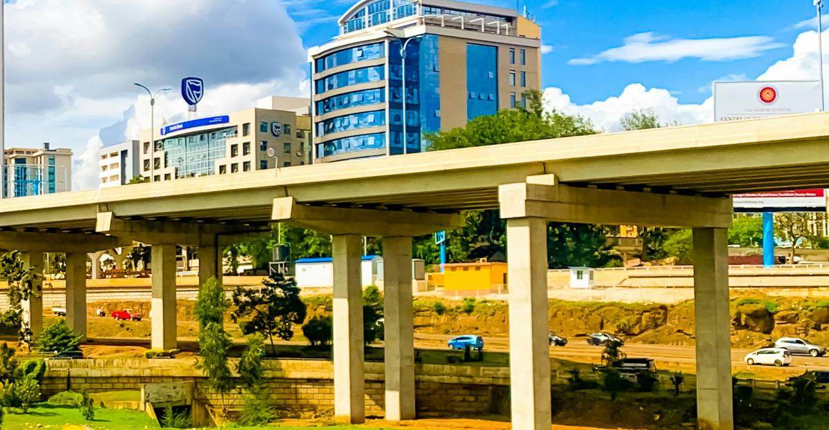 Elevated expressway in Nairobi